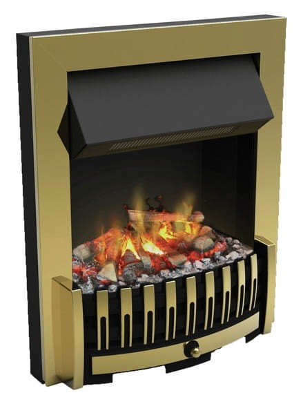 Kominek elektryczny do zabudowy Danville Brass - bok.jpg