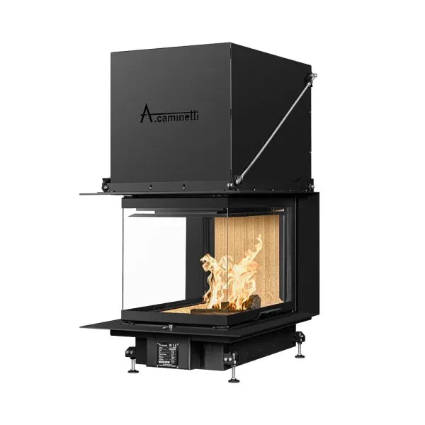 Kominek powietrzny stalowy CRYSTAL 3D 50 60.webp