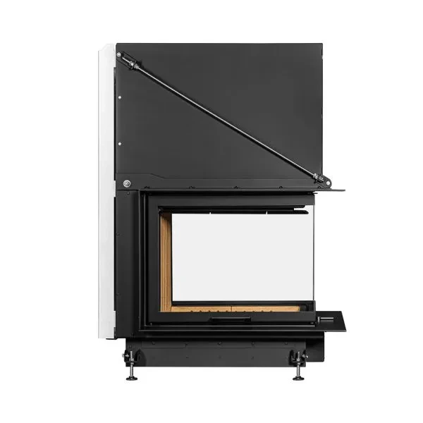 Kominek powietrzny stalowy CRYSTAL 3D 50 60 bok.webp