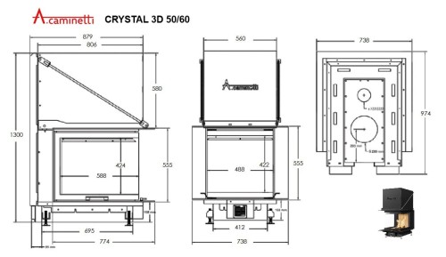 Kominek powietrzny stalowy Crystal 90 Max rysunek techniczny.jpg