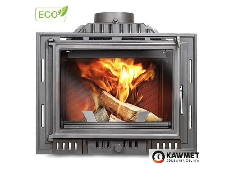 Kominek żeliwny Kawmet W6 ECO 10,1 kW front wizualizacja