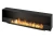 Biokominek Infire Slim Inside Black 2000 widok z ogniem.webp