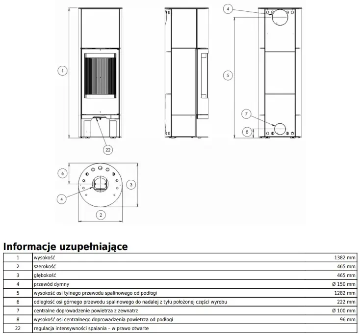 Rysunek wymiarowy pieca Alkmaar.webp