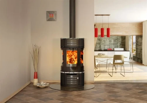 Piec stalowy Atrium Czarny wizualizacja.webp