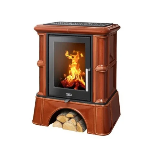 Piec kaflowy Bavaria Exclusive Cokół Kaflowy Kasztan.webp