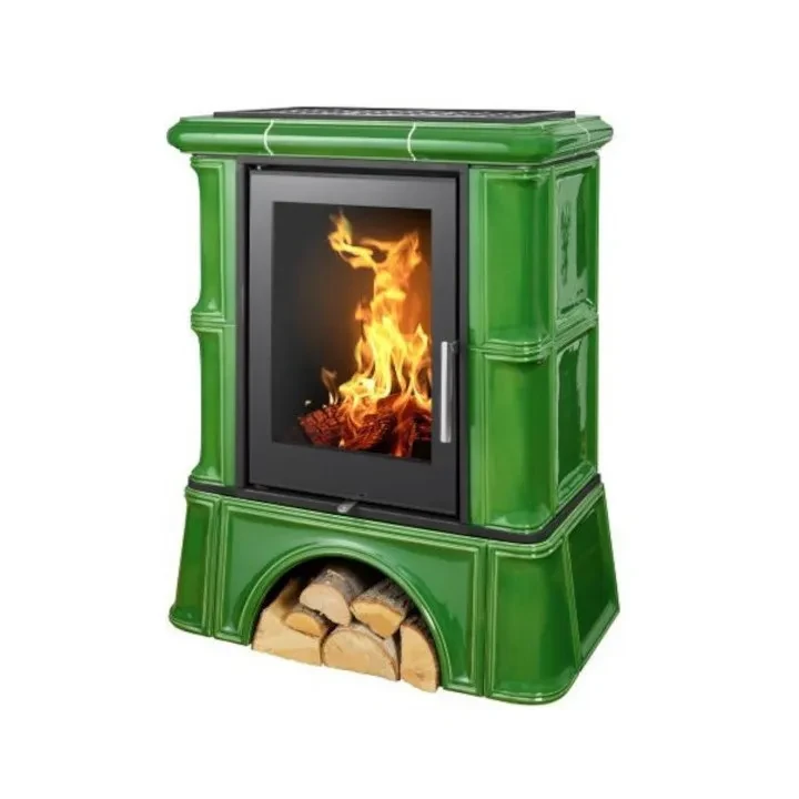 Piec kaflowy Bavaria Exclusive Cokół Kaflowy Zielony.webp