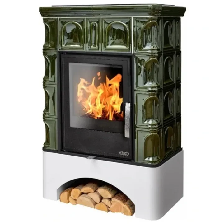 Piec kaflowy Britania Cokół Równy Zielony.webp