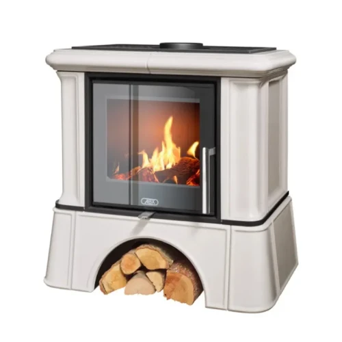 Piec kaflowy Ikaria Exclusive Cokół Kaflowy Perłowy.webp