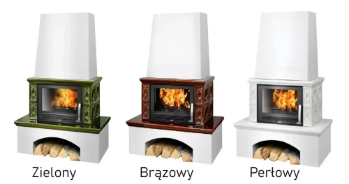 Piec kaflowy Lombarda Zielony - kolory kafli.webp