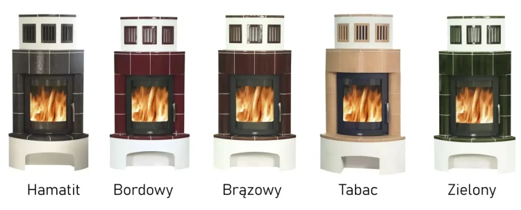 Piec kaflowy Normandia - kolory kafli.webp