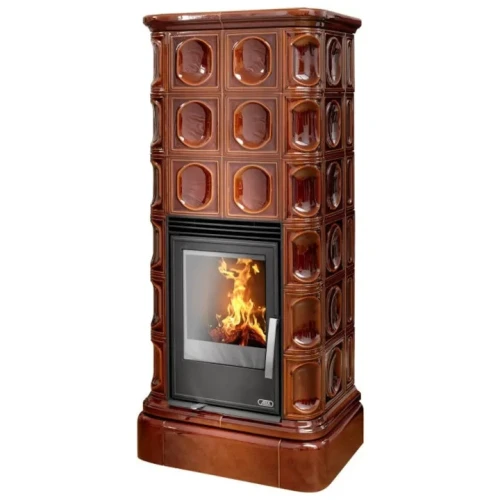 Piec kaflowy z płaszczem wodnym Kaledonia KP I Brązowy.webp