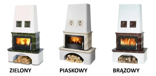 Piec kaflowy z płaszczem wodnym Laponia - kolory kafli.webp