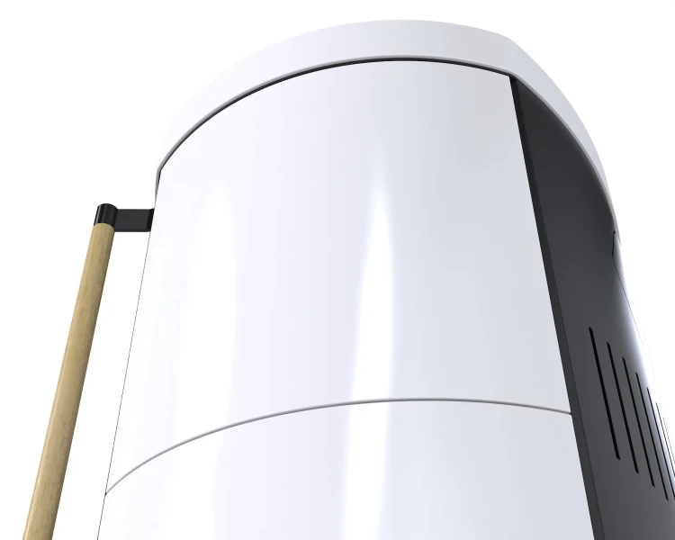 Piec kaflowy Ceres KRM 6 kW - białe kafle w połysku.webp