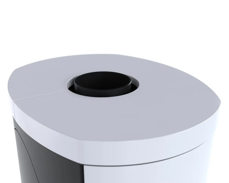 Piec kaflowy Ceres KRM 6 kW - czopuch obudowany kaflami.webp