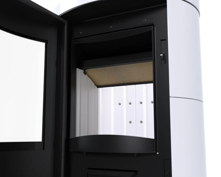 Piec kaflowy Ceres KRM 6 kW - wnętrze paleniska.webp