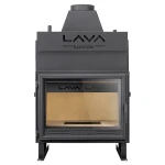 Front Kominka z płaszczem wodnym Lava TKL Base 12 kW układ otwarty