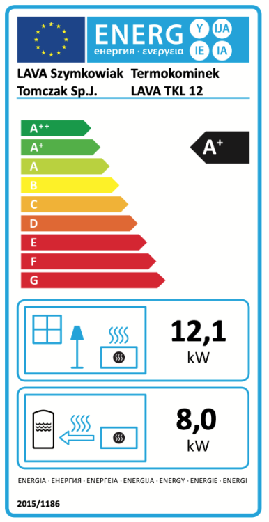Etykieta energetyczna Lava Plus TKL 12