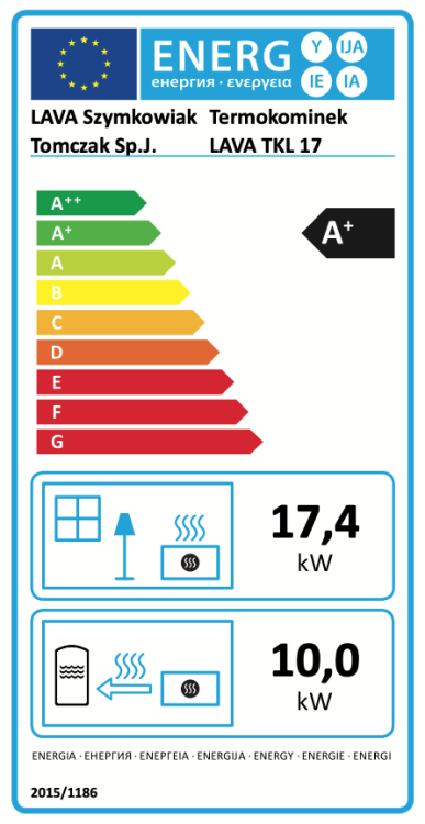 Lava TKL 17 etykieta energetyczna