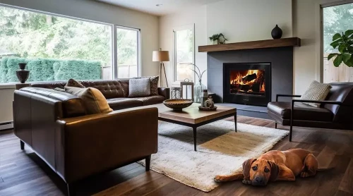 kominek Lava TKL Trend 20 w salonie