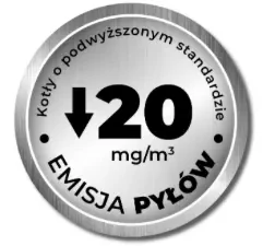 emisja pyłków - Kocioł BAL EKO 18