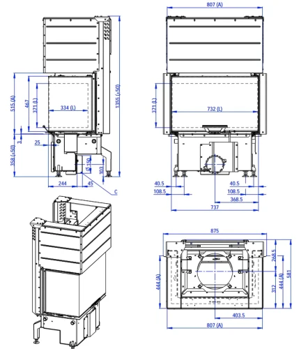 Rysunek techniczny IMPRESSION C 3G L 74.51.37.24