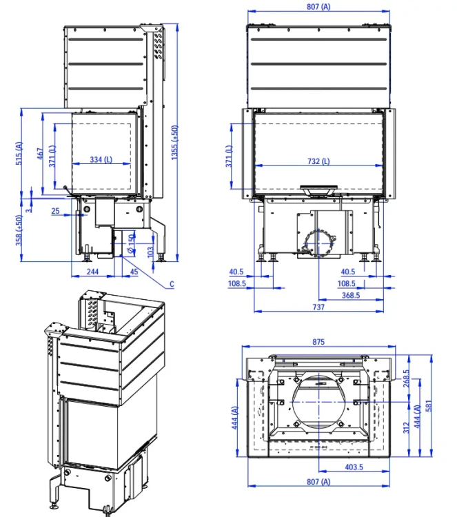 Rysunek techniczny IMPRESSION C 3G L 74.51.37.24