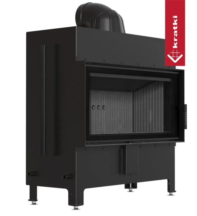 Kominek Lucy 16 kW czarne wnętrze