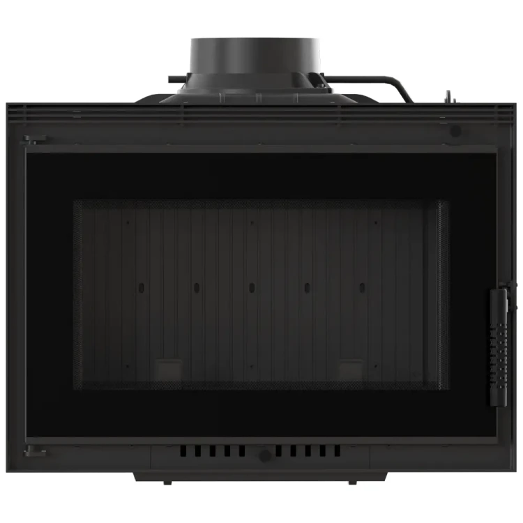 Żeliwny kominek NEL Kratki, render komputerowy