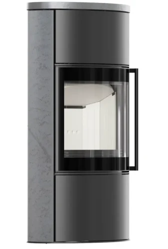 Piec Bjorn Wysoki Satine Gray z pokrywą ceramiczną