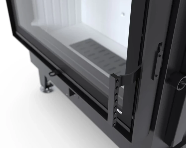 Ramka drzwi i klamka wkładzie kominkowym Impuls S