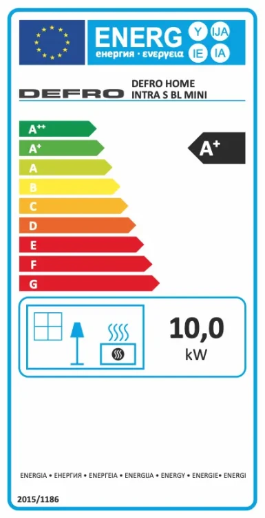 Etykieta energetyczna wkładu Defro Intra S BL Mini