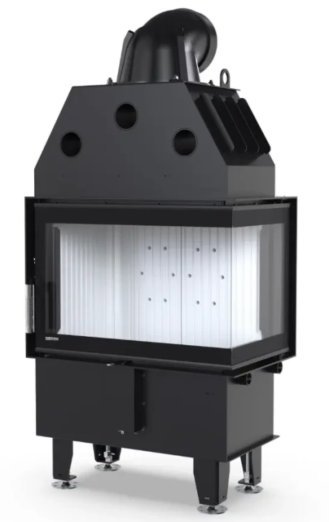 Wkład kominkowy Defro Intra S BP Mini - jasne wyłożenie paleniska