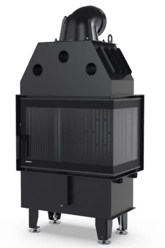 Wkład kominkowy Defro Intra S BP Mini - czarne wyłożenie paleniska