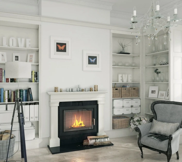 Kominek w salonie: Defro Intra M