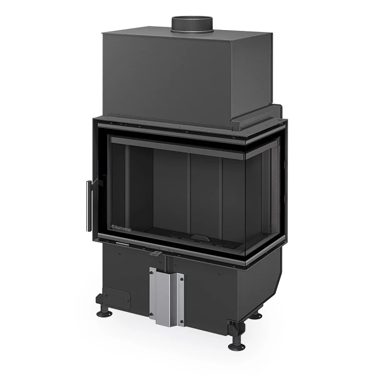 Kominek stalowy Romotop Heat R 4G S 60.44.33.24 z ciemnym wyłożeniem paleniska.webp
