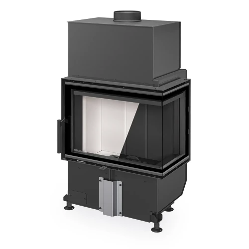 Kominek stalowy Romotop Heat R 4G S 60.44.33.24 dostepny jest z jasnym lub ciemnym wyłożeniem paleniska.webp