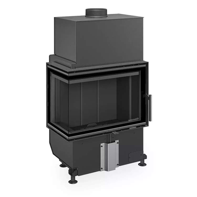 Kominek stalowy Romotop Heat L 4G S 60.44.33.24 z ciemnym wyłożeniem paleniska.webp