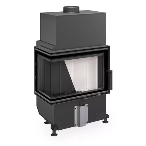 Kominek stalowy Romotop Heat L 4G S 60.44.33.24 dostepny jest z jasnym lub ciemnym wyłożeniem paleniska.webp