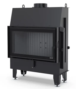 Kominek Defro Impuls M z czarnym wnętrzem