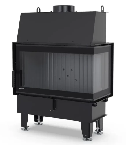 Kominek Defro Impuls M BP prawy z czarnym wnętrzem