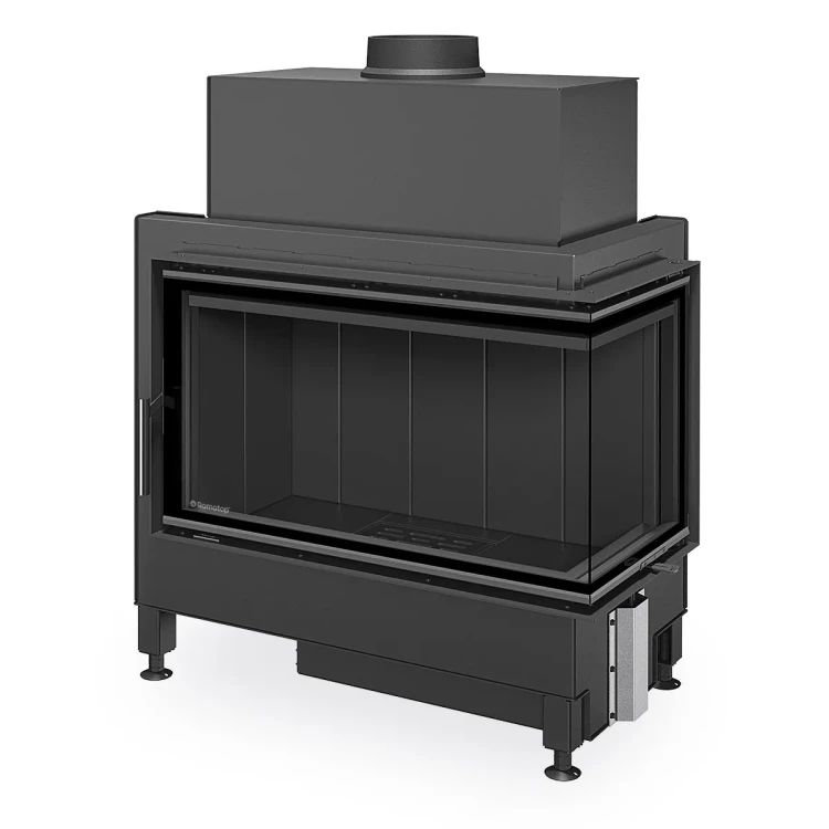 Kominek Heat R 4G S 81 51 40 24  z ciemnym wyłożeniem paleniska