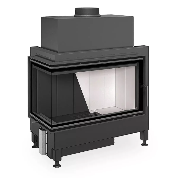 Kominek Heat R 4G S 81514024 dostępny jest z jasnym i ciemnym wyłożeniem paleniska.webp