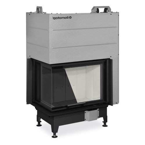 Kominek stalowy Romotop Heat L 3G L 65.51.40.24 narożny lewy z gilotyną dostępny jest z jasnym lub ciemnym wyłożeniem paleniska.jpg