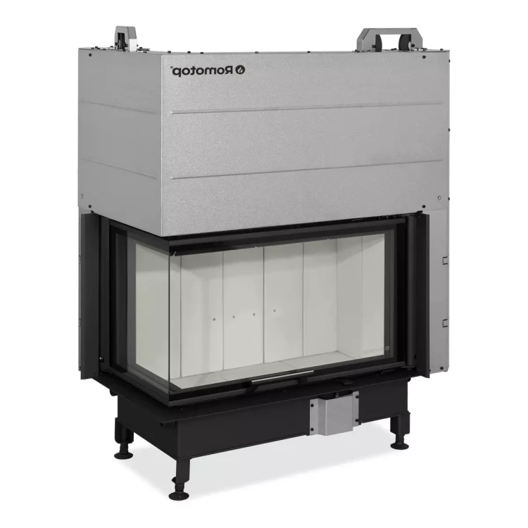 Kominek stalowy Romotop Heat L 3G L 81.51.40.24 narożny lewy z gilotyną.webp