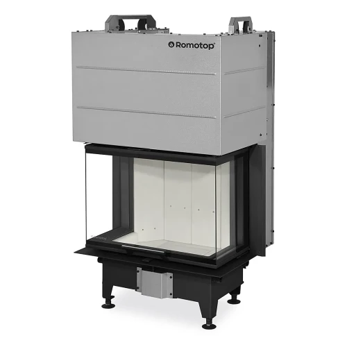 Kominek stalowy Romotop Heat C 3G L 65.52.31.24 trzyszybowy z gilotyną.webp