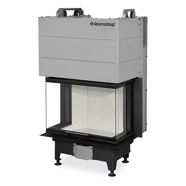 Kominek stalowy Romotop Heat C 3G L 65.52.31.24 trzyszybowy z gilotyną.webp