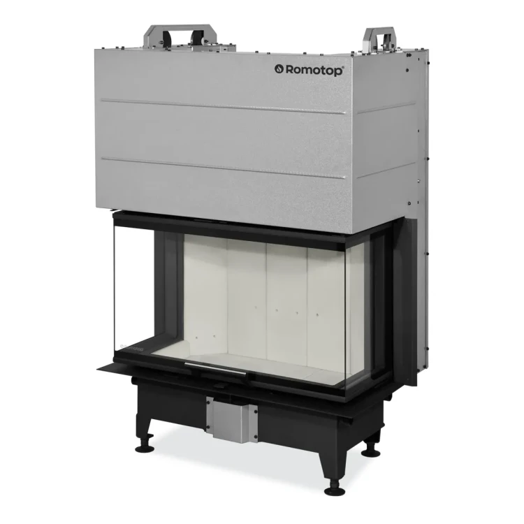 Kominek stalowy Romotop Heat C 3G L 80.52.31.24 trzyszybowy z gilotyną.webp