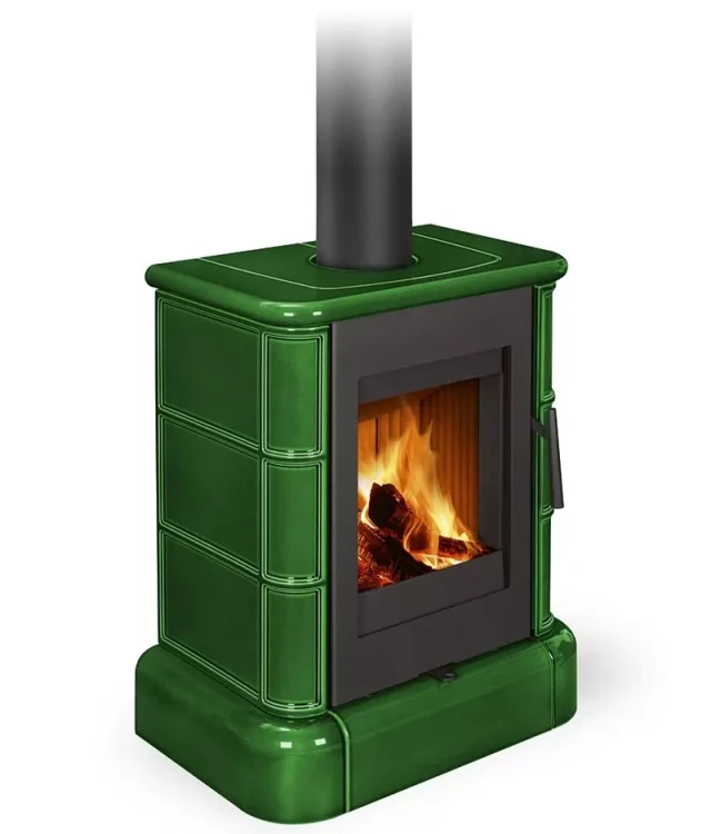 Piec kaflowy Romotop Siena N01 kolor kafli 19301 - widok z boku.webp