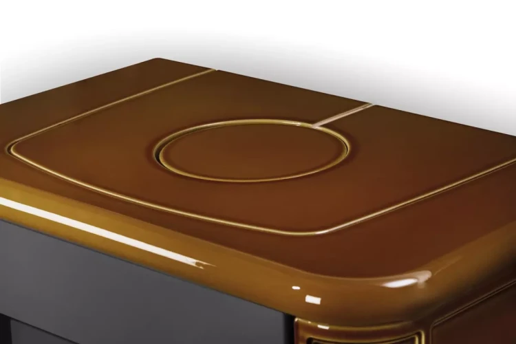 Piec kaflowy Romotop Siena N01 kolor kafli 67300 - widok na górną płytę.webp