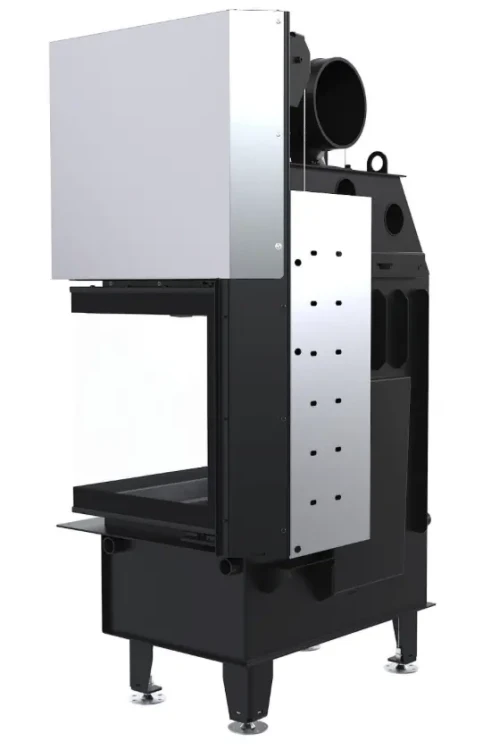 wkład kominkowy Defro Intra S BP 10 kW G widok z boku